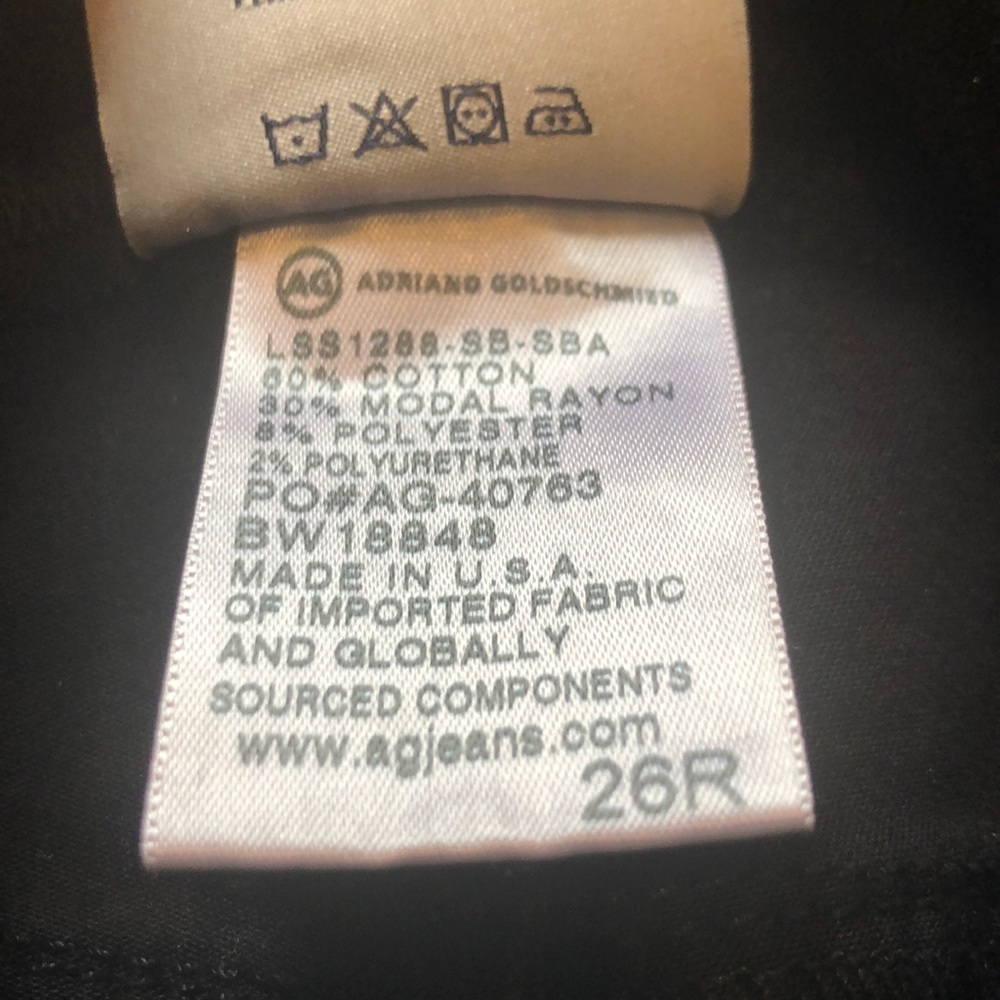 NEW! AG the leggings super skinny jeans in black - maternity - Picture 8 of 8